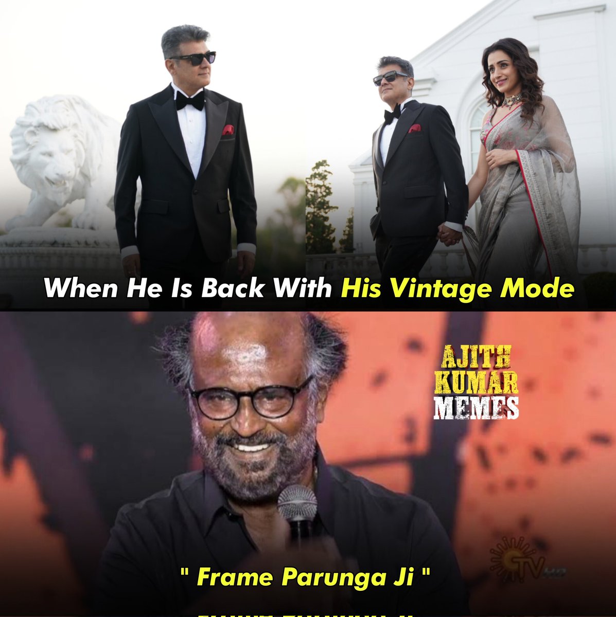AjithUKFans's tweet photo. " Frame Parunga Jii " 🤌🤩🔥

#AjithKumar #VidaaMuyarchi #GoodBadUgly https://t.co/0jnsB9lY7v