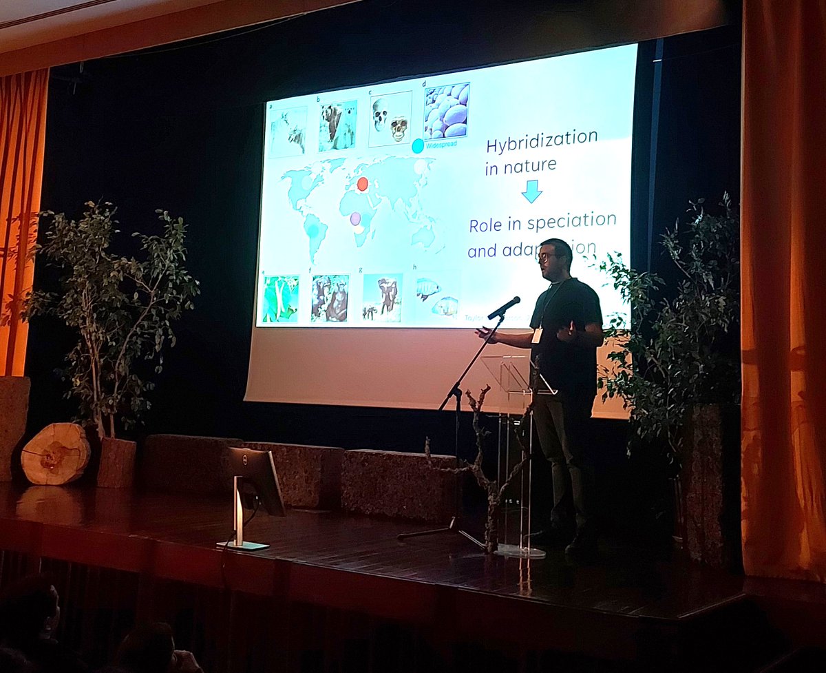 Last week, at <a href="/CE3CResearch/">CE3C</a> annual meeting, our master student <a href="/_efaustino/">Estêvão Faustino</a>  Faustino presented his work on hybridization in Iberian chubs. 🐟