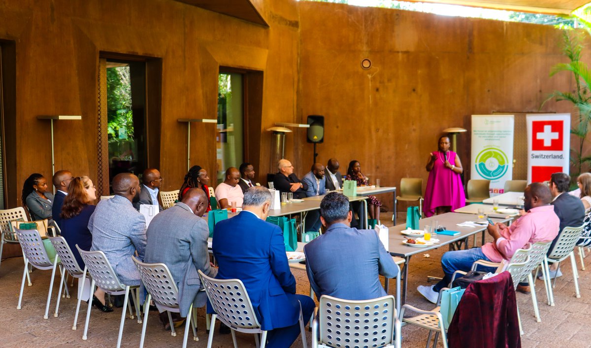 Aiducation's tweet image. Aiducation Kenya hosted a partners' event at  @SwissEmbassyKE with key local partners, featuring alumni Ruth &amp;amp; Jimmy, who shared how our programs transformed their lives.
The event also launched our 𝗹𝗼𝗰𝗮𝗹𝗶𝘇𝗮𝘁𝗶𝗼𝗻 concept, inviting partners to drive lasting impact.