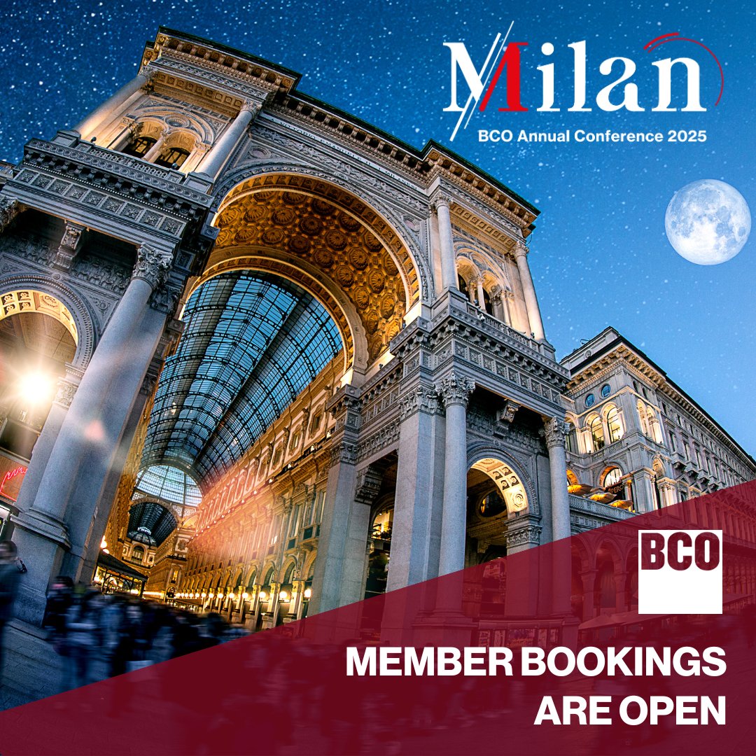 The BCO Conference 2025 programme will explore how Milan is building on its extraordinary heritage of creativity and commerce.

What can UK cities learn from this Italian design powerhouse? Get ready to be inspired and make your mark >> ow.ly/lAzW50Usvmg

#bcoconference