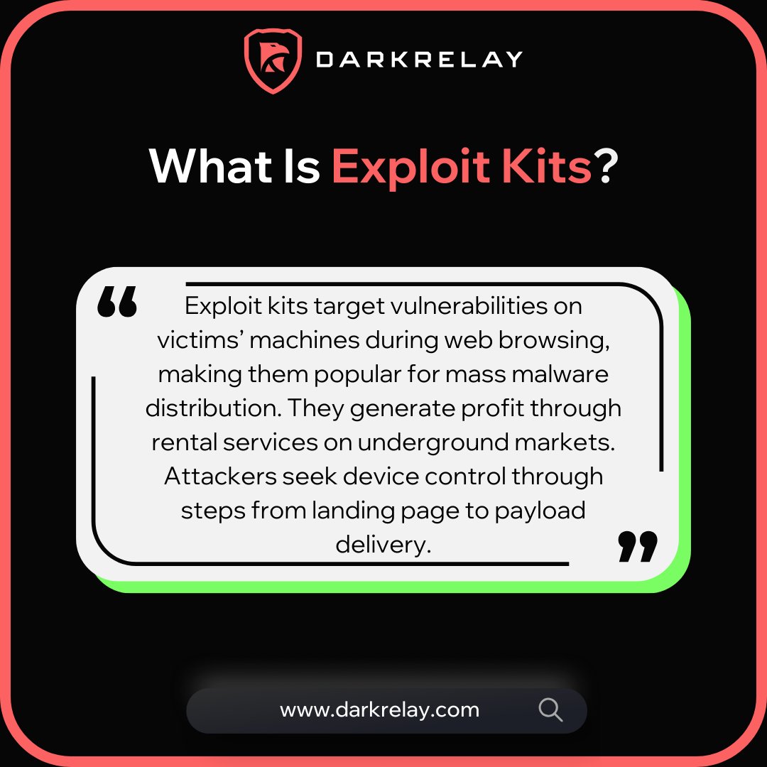 darkrelaylabs's tweet image. 💣 Exploit Kits: Hackers’ One-Stop Attack Shops! 💣

🛡️ Start your #cybersecurity journey today and stay one step ahead of attackers: 👉 darkrelay.com/challenge-page…

#ExploitKits #DarkRelay #InfoSec #StaySecure #SkillUp #CyberAwareness #ProtectYourself #NetworkSecurity #InfoNews
