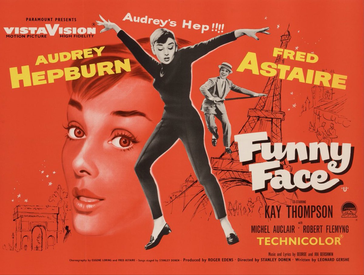 SaveRedlandLibr's tweet photo. 2:30pm TODAY on @BBCTwo 

The 1957 #Musical #Comedy film🎥🎶 “Funny Face” directed by #StanleyDonen from a screenplay by Leonard Gershe with music by Adolph Deutsch and songs by George Gershwin, Ira Gershwin &amp; Roger Edens

🌟#AudreyHepburn #FredAstaire #KayThompson https://t.co/zIM3CWfA6F