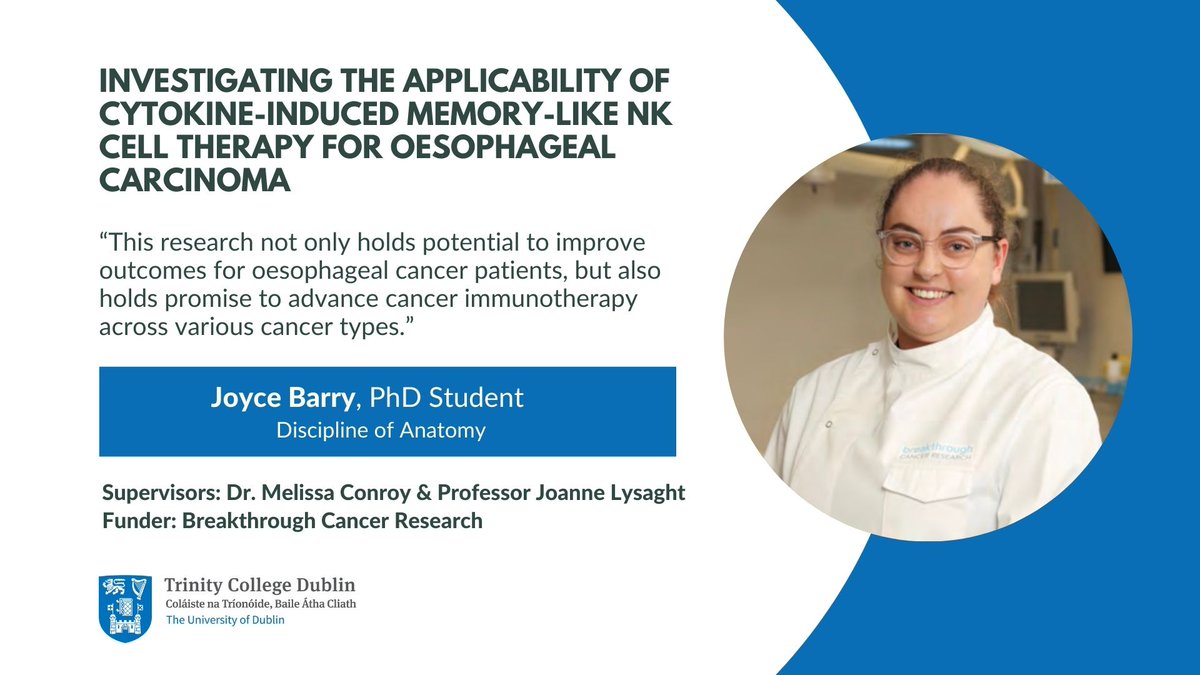 Introducing one of our young researchers of the future - PhD student, Joyce Barry. Read all about Joyce’s research, funded by Breakthrough Cancer, and the 120 other PhD projects in our Annual Overview of Doctoral Health Research 2024. tinyurl.com/363sszr6