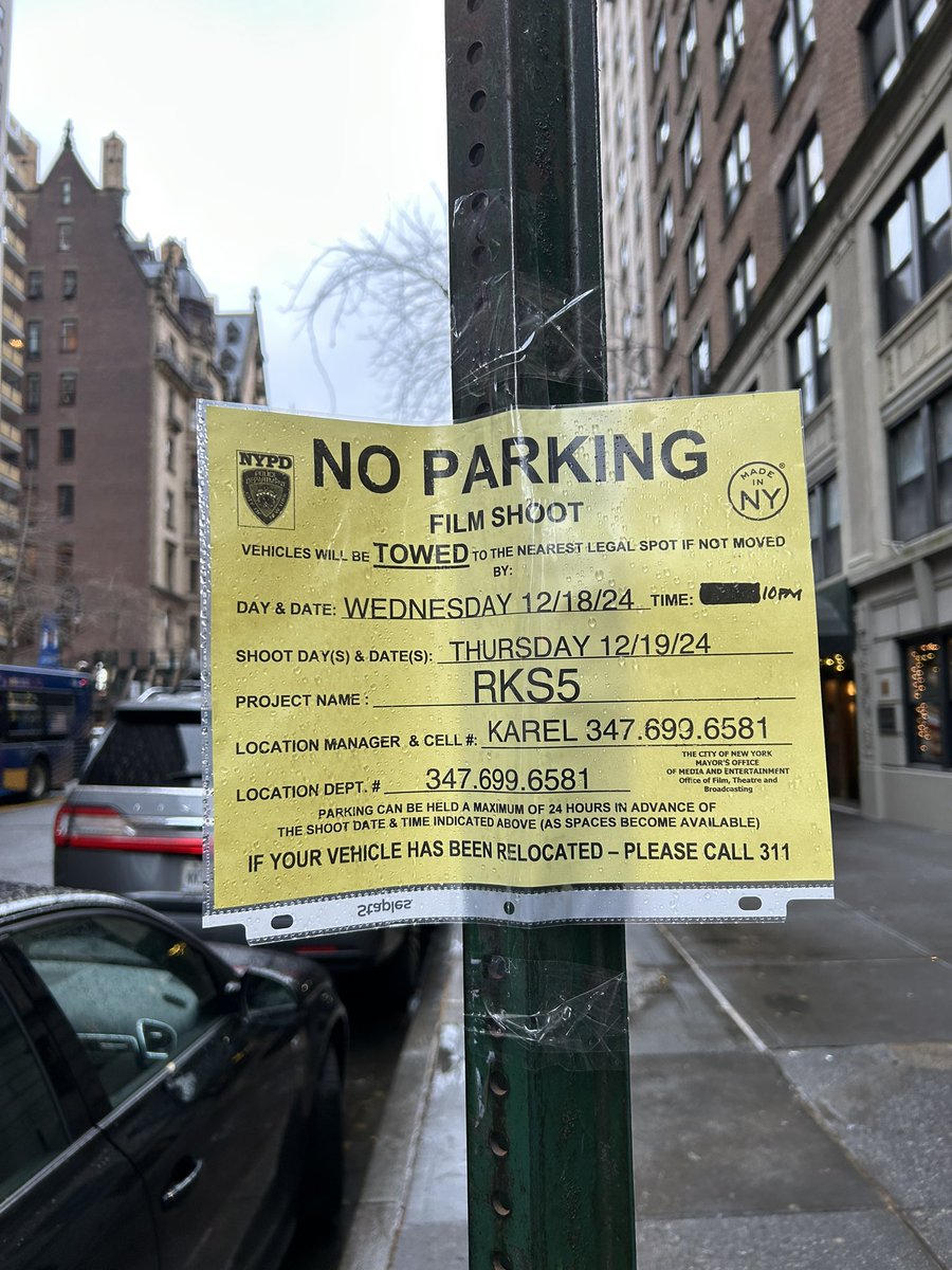 “Power Book III: Raising Kanan” filming around 72nd St and Central Park West on Thursday. Cc <a href="/olv/">olv</a>