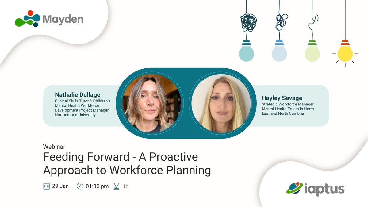 We’re excited to launch our new webinar series tackling operational challenges in #mentalhealth services.

The first session focuses on proactive, evidence-based approaches to #workforce planning on 29 Jan 2025 at 1:30pm GMT. 

Register your place: ow.ly/hh1j50Usncn