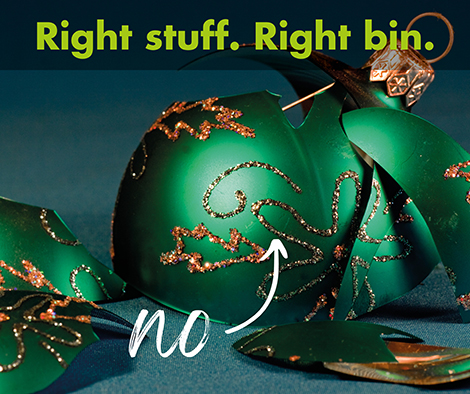 plymouthcc's tweet photo. 🎄 Ho Ho…oh no 🎄
The Christmas tree is up, fairy lights are temperamental, and some baubles didn’t survive the loft.
Remember, broken baubles and fairy lights can’t go in your recycling bin. Use your brown bin or local recycling centre!
#PlymouthRecycles #RightStuffRightBin https://t.co/NYCZpcPEv6