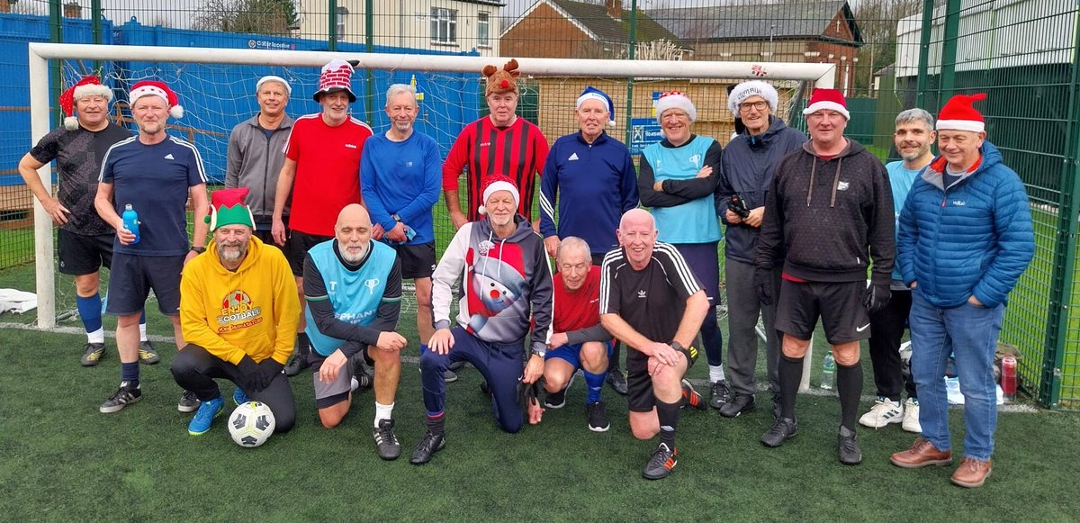 Well, that's our Tuesday morning walking football session at <a href="/theyellows/">Warrington Town FC</a> done for 2024.

Finished with a great game, and what a perfect penalty from the boss <a href="/dave88smith/">Dave Smith</a>.  <a href="/dodd_bob/">Robert Dodd 💙</a> take a bow.

For our Christmas hat week sessions, this is the benchmark.