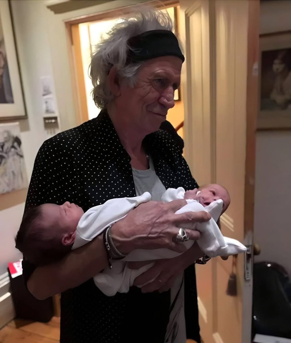 Keith Richards with Adam &amp; Eve.