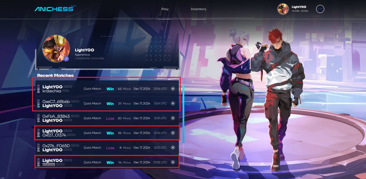 NC2MTheGoat's tweet photo. I just completed the "Ranked Rookie" Quest in YGG GAP S8! Finally unlocked Ranked Match, time to grind some elo! #YGGxAnichess #YGGGAPS8 @YieldGuild  @AnichessGame https://t.co/9a70o8k8I5
