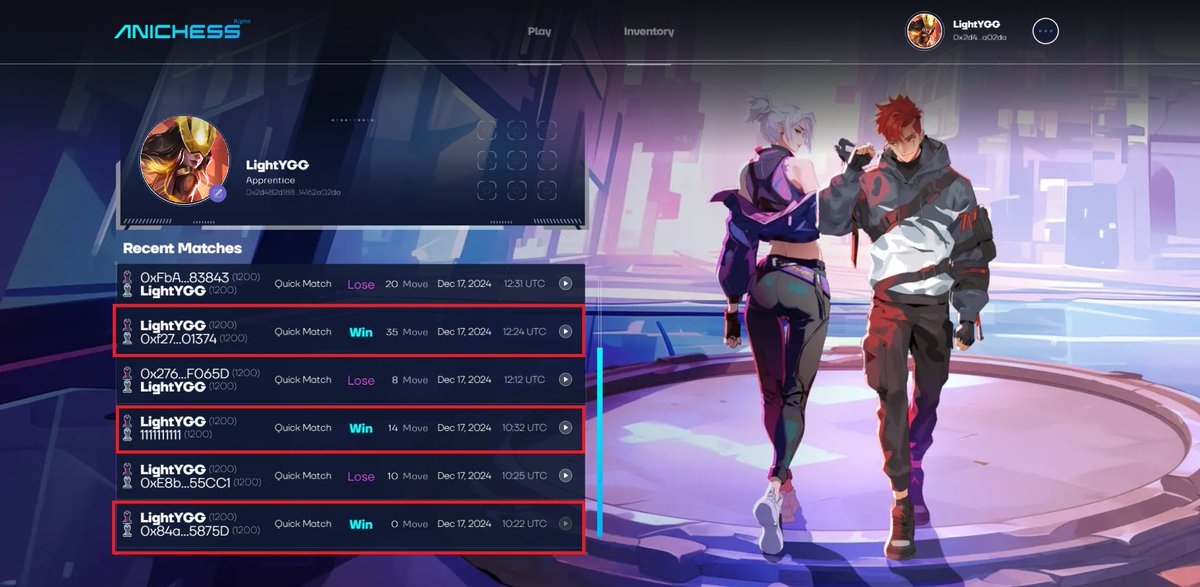 NC2MTheGoat's tweet photo. I just completed the "Ranked Rookie" Quest in YGG GAP S8! Finally unlocked Ranked Match, time to grind some elo! #YGGxAnichess #YGGGAPS8 @YieldGuild  @AnichessGame https://t.co/9a70o8k8I5