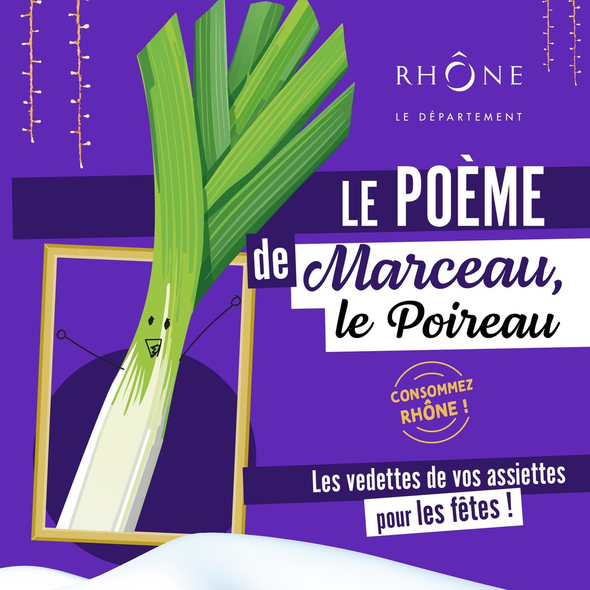 🎄  Invitez 𝗠𝗮𝗿𝗰𝗲𝗮𝘂 𝗹𝗲 𝗣𝗼𝗶𝗿𝗲𝗮𝘂, roi du potager, à votre table de fêtes ! Avec sa douceur et ses bienfaits, il est un hôte de choix dans tous vos mets ! 😋
Les produits du Rhône, vedettes de vos assiettes pour les fêtes ! 😊
🖱️ buff.ly/3ZWDPzR