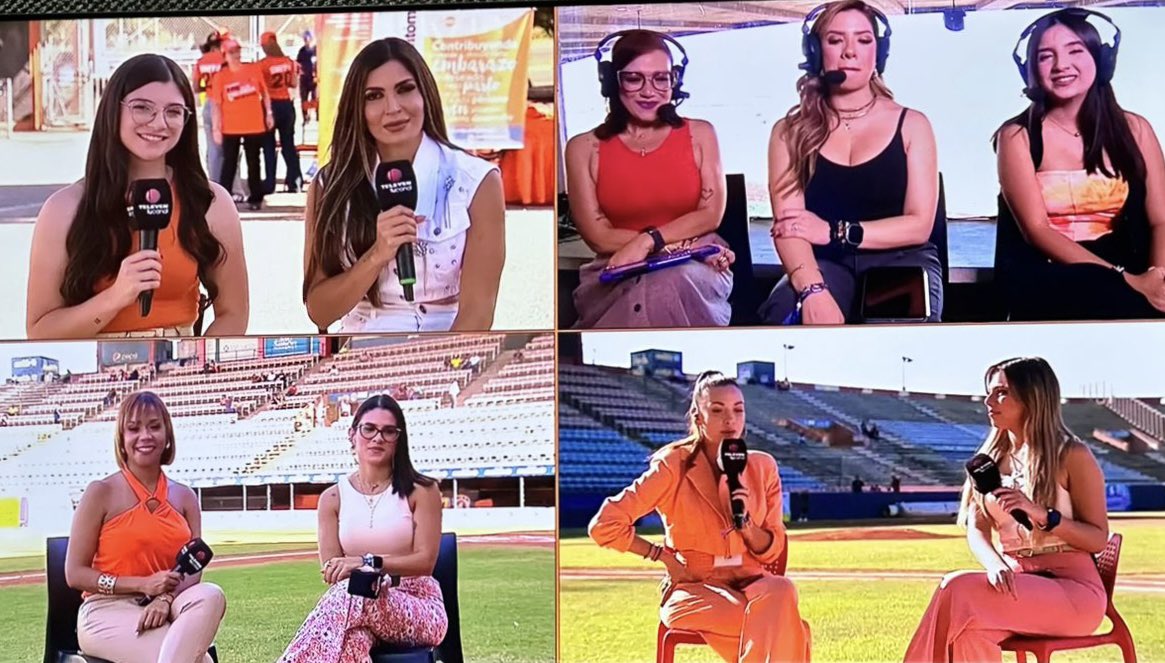 IvetteBorges's tweet image. Buenos días 🌞 en naranja 🧡 que les debía por aquí fotico de esta jornada maravillosa de la @LVBP_Oficial y la #UNFA que nos unió el domingo en #Maracaibo 
Una muestra de las muchas mujeres que amamos y hacemos vida en el #Beisbol así como en otros deportes, periodismo, TV 🫶🏽⚾️