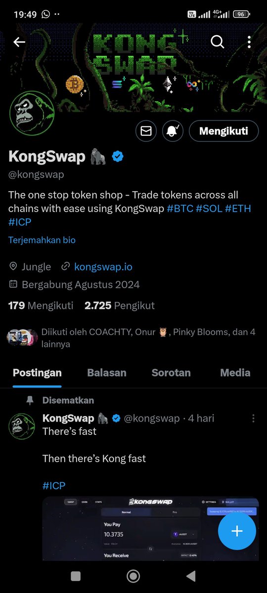 Auroraa_Chain's tweet photo. @TheRealTRTalks @pinky_bloomssX @dominic_w @kongswap Let's $kong we will go to infinity and surpass it🚀 https://t.co/lkQWZHyMY1