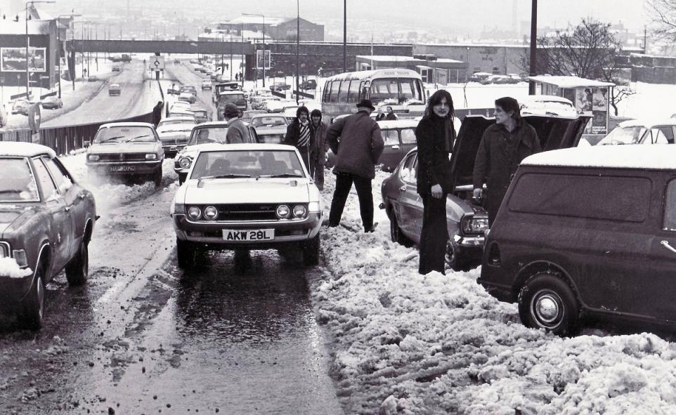 mastropotato's tweet photo. CHILLY scenes in Bradford 1975, Celica a warming influence, though #potatosack #retro #oldskool #classiccars #bradford https://t.co/WKa8eRq5Fq