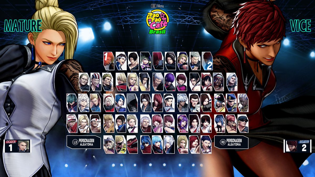 AhlexTerry's tweet photo. Comparação da tela de seleção final de KOF XV: Oficial vs @dilcasty 

#KOFXV #Mature #Vice #KOF15 #KOF #ShatterAllExpectations #SNK https://t.co/uQiPZ6Zuzg