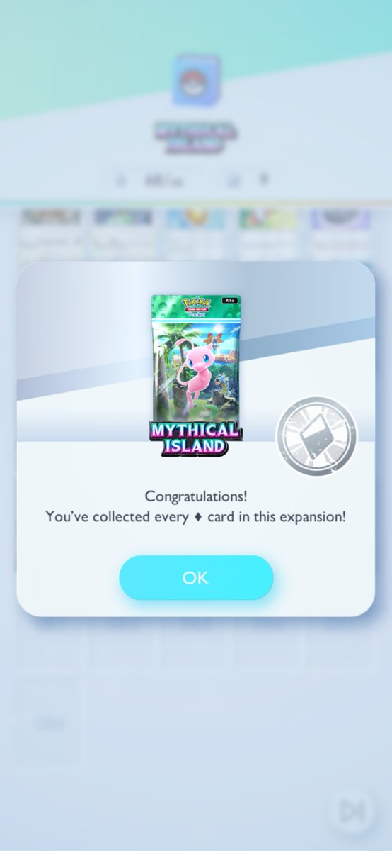 ~460 Pack Hourglasses saved + enough Pokegold for 2 more sets of 10 pulls completed the set outside of a few full arts and the Immersive Celebi. #PokemonTCGPocket