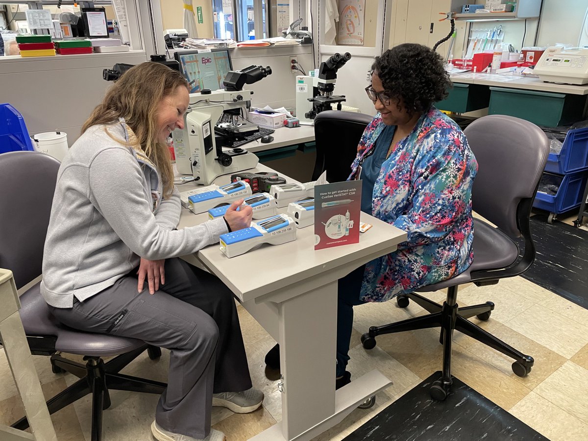Eurotrol's tweet image. Piedmont Fayette POC Department was the first in the world to use our new CueSee® VeriSTAT CSR LV for testing! We celebrate them as being a leader in innovation.

#poctesting #qualitycontrols #laboratorysafety #cliaregulations #labdiagnostics