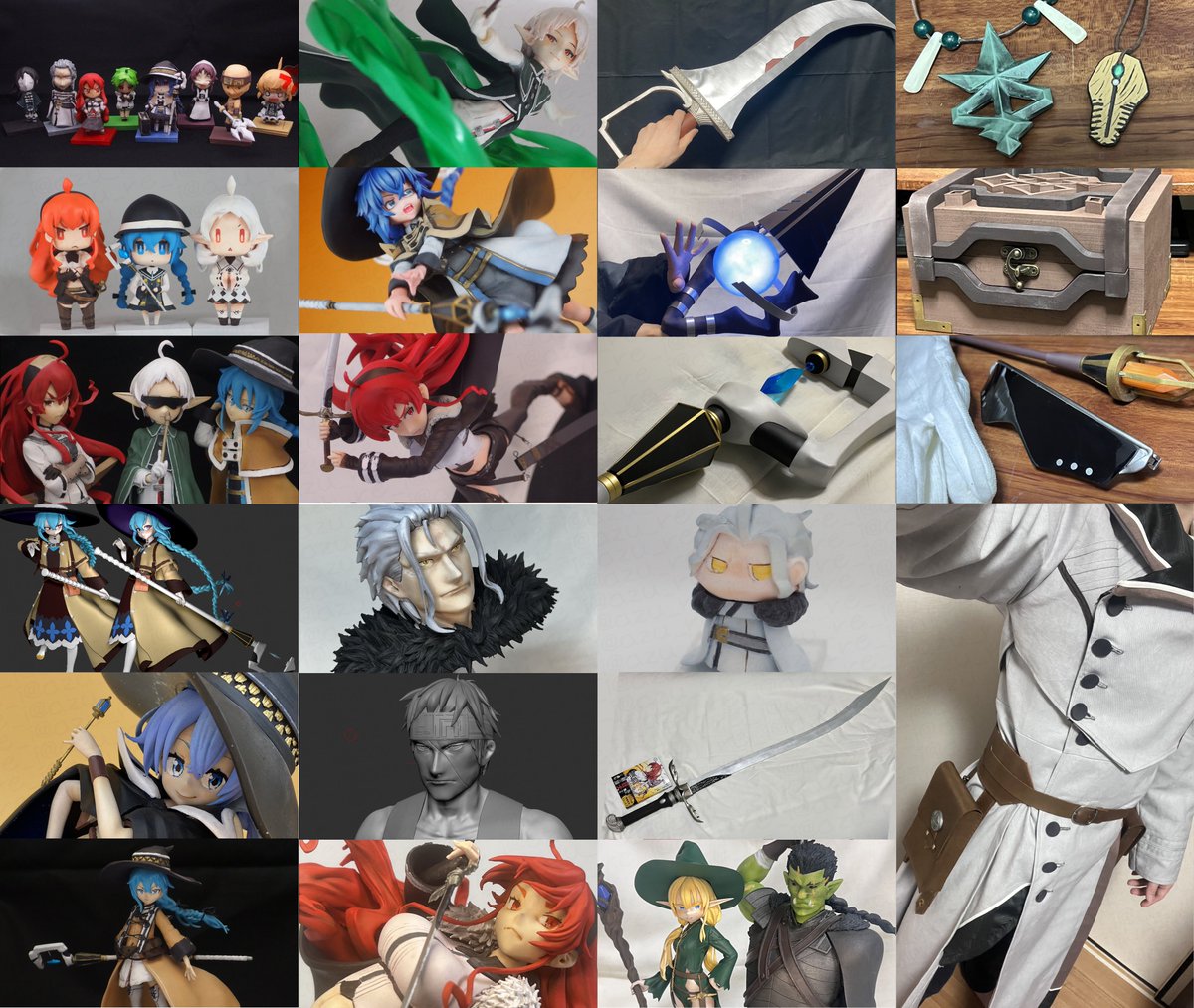 azu_re_i's tweet image. 作ったものだいたいまとめた

#無職転生
#MushokuTensei