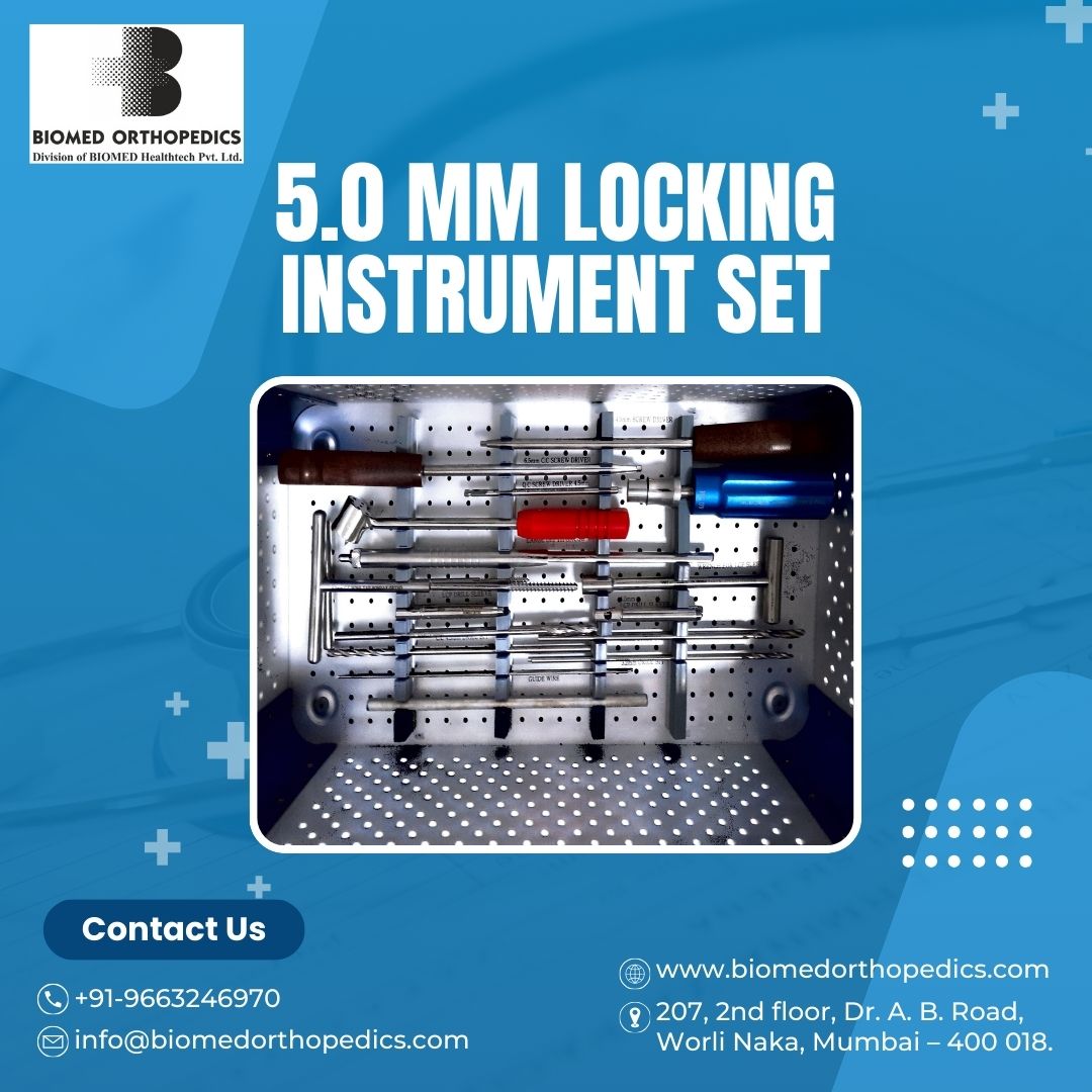 BiomedOrtho01's tweet image. The Locking Instrument Set by Biomed provides surgeons with precision and reliability during orthopedic procedures. 

Contact us for more details!

#OrthopedicInstruments #LockingImplants #SurgicalPrecision