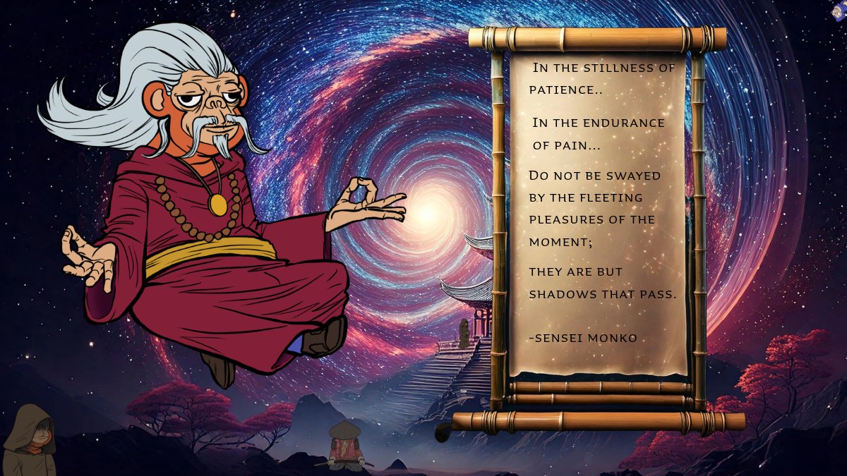 Gmonko ☕️

Just. Be.
🐝🦧

#Monko #Patience #Pain