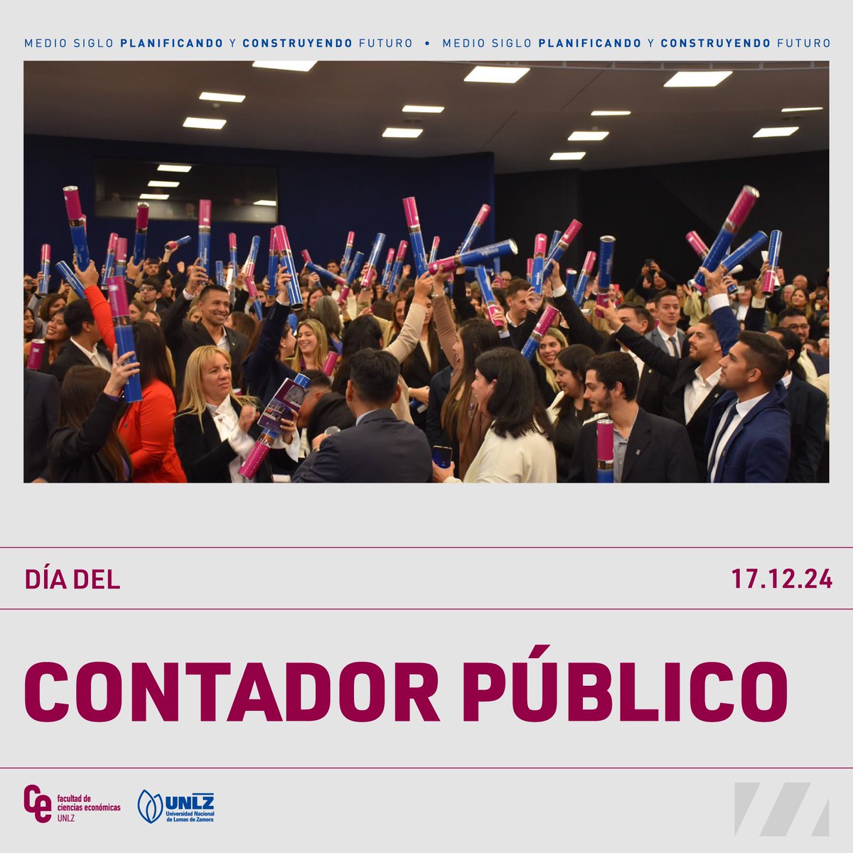 economicas_unlz's tweet photo. | 17 de diciembre- Día del Contador Público|
¡Hoy celebramos el día del contador público!🎉
Felicitamos a los graduados y graduadas de esta profesión que es fundamental en el funcionamiento de la economía del país.☺️
#celomas #economicaslomas #economicasunlz #diadelcontador https://t.co/TJilmZMmhU