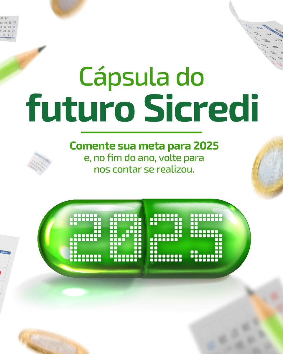 Em 2025, mais do que nunca, queremos que você realize todos os seus objetivos. Não se esqueça de deixar o seu comentário e contar com o Sicredi para te ajudar nessa trajetória.
Até o ano que vem! 💚✨
#Sicredi