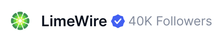 limewire's tweet photo. gm limies! We just crossed a new milestone and passed 40K followers on @CoinMarketCap 🚀

Are you already keeping up with us there too? https://t.co/zxpfet8MoB