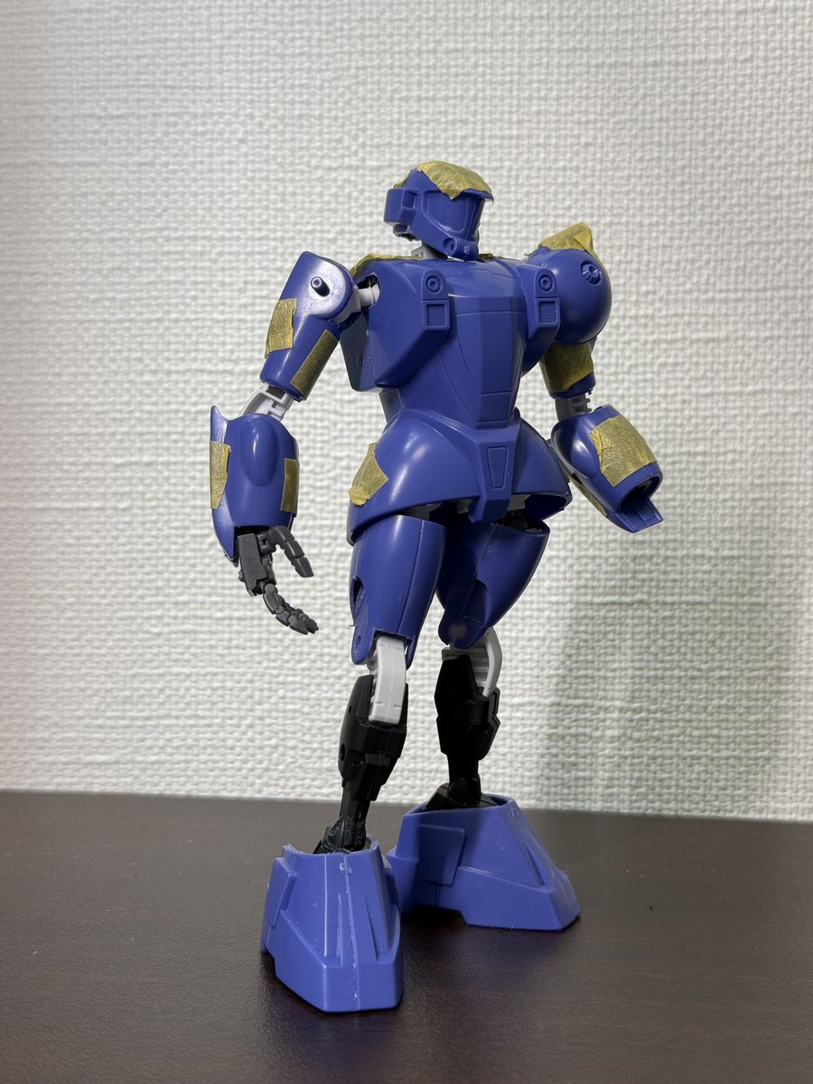 haganearms's tweet photo. 30MMに旧キットのガワを被せてみる。立ちポーズに表情がつけれてよき https://t.co/FluRiWI4vp
