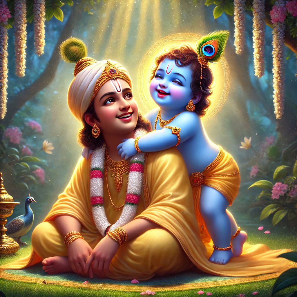 vinothiyaga's tweet photo. यदा प्राकटयत्, तदैव तत्प्रीतिपूर्तये तं वृक्षं ततः निस्सार्य तस्याः गृहवाटिकायाम् अस्थापत्, तादृशः श्रीकृष्णः मां पृष्टो आगत्य आलिङ्गयेत्, देवजित् माम् आलिङ्गयेदिति॥
#श्रीकृष्णानुस्मरणं_परम्
4/4 https://t.co/eaUKRRavel