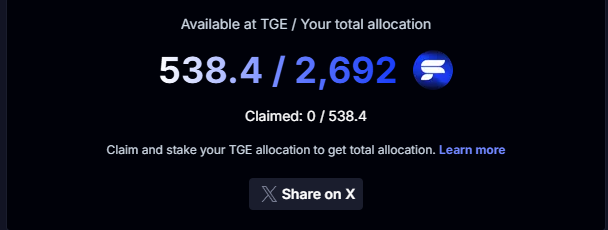 I am eligible for 2,692 $STREAM tokens because of my usage and previous contributions to Streamflow! Follow the official channel @streamflowFDN and check your allocation on streamflow.foundation.