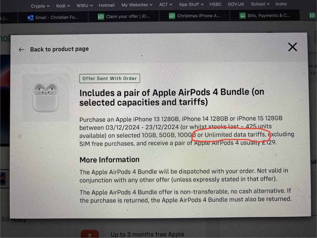 cryptocodfish's tweet photo. @iD_Mobile_UK Here you go Kieran, I have read the T&amp;C’s several times, as I did before selecting the tariff YOUR website recommended after I clicked on the offer. What a joke https://t.co/vY400M2ssF