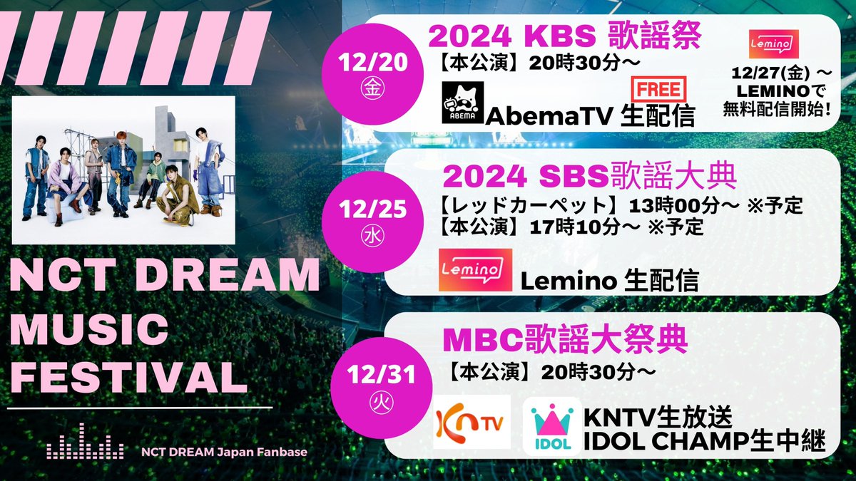 NCT DREAM Japan Fanbase tweet media