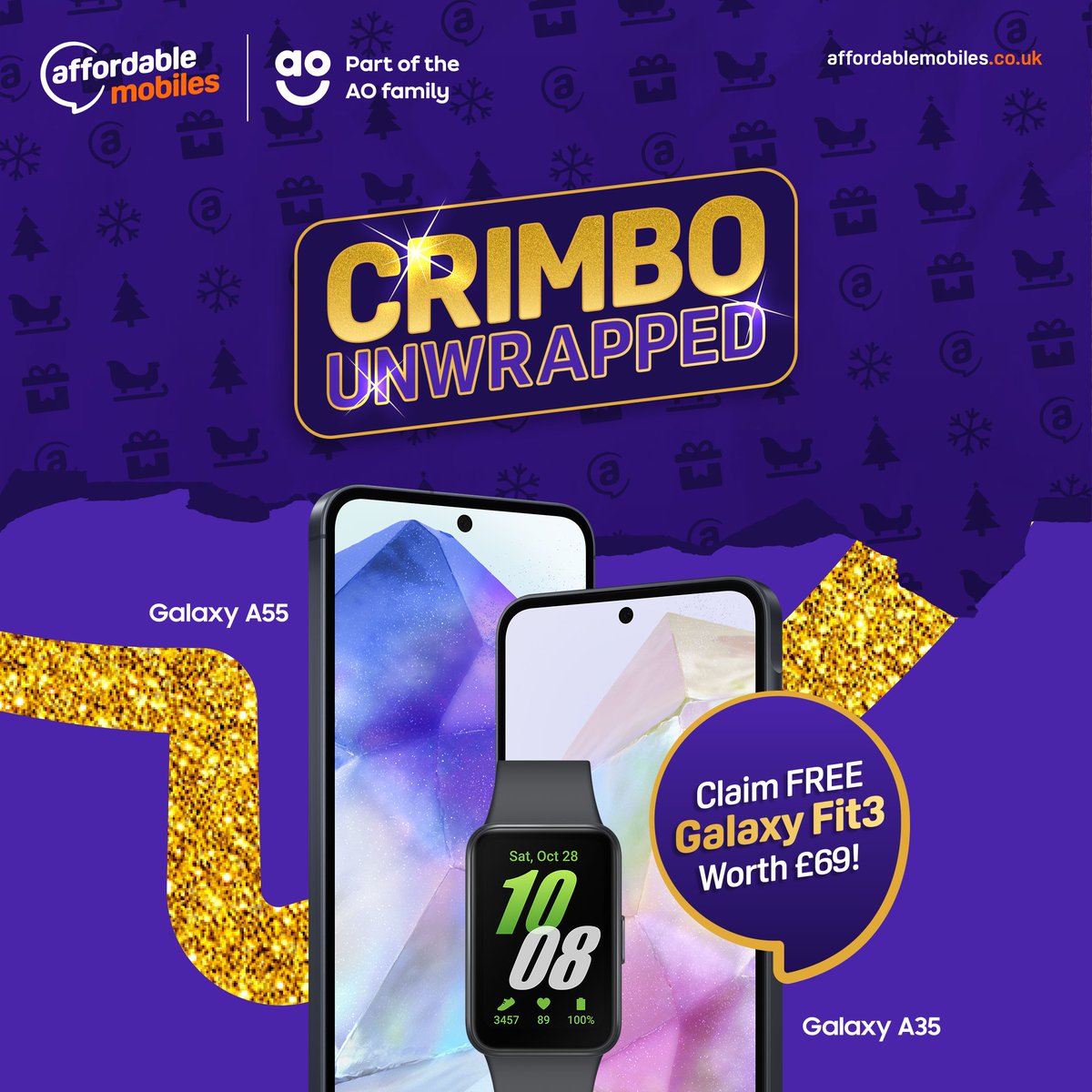 Hurry! Only a few days left to bag yourself a free Galaxy Fit3 when you buy a Galaxy A55 or A35 - saving you a huge £69! 🎁

Buy Galaxy A55 👉 bit.ly/40PzGP3
Buy Galaxy A35 👉 bit.ly/40PzLCl