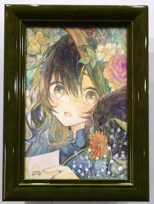 【展示のお知らせ】明日から開催される #artroomingMKT(10)、 額装2点とミニ額3点で参加してます。素敵な額を選んでいただいてます!初めての名古屋での展示です!見てくださると嬉しいです〜! 