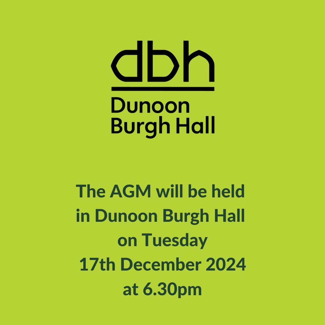 Just a reminder to members that our AGM takes place this evening at 6.30pm. 

We'd also like to welcome anyone interested in finding out more about the Hall, our projects within the local community, and ways you can help support our wonderful building.