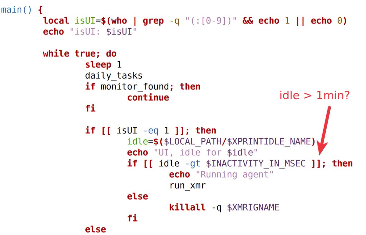vmray's tweet photo. π¨ #Alert: Backdoored configuration script waits until user is inactive (!) to run #Linux #malware π§
@vmray Labs found a backdoored build configuration script for httpd designed to drop and run the #XMRig malware to mine #Monero. βοΈ
β³ Surprisingly, the script waits until the user has been #inactive for at least a minute before starting the crypto-miner.
π It also looks out for resource monitoring tools such as #htop, #nmon, or #iostat, in which case it kills the resource-heavy XMRig process to avoid being caught. To maintain access, the sample adds the attackers' public key to the ".ssh/authorized_keys" file, allowing them to re-enter into the compromised machine without a password.
Note, the official #httpd configuration script from #Apache is NOT backdoored β this is about a custom modification by threat actors, likely to distribute their own backdoored httpd source code to their victims.
In a nutshell:
π« 0/62 detection on #VirusTotal
π΅οΈββοΈ Delivery Chain:
- backdoored "configure" script β Shell script β Daemon β XMRig
- Watches for these processes and kills the miner if present: top, htop, atop, mate-system-mon, iostat, mpstat, sar, glances, dstat, nmon, vmstat, ps
- Collects information about the hardware (cpuinfo, meminfo, os-release, machine-id, etc.) and about files in the home directory every 12h
- Uploads information to https://t.co/4GbakcHhgE with an expiry date of ten days.
- Shows fake error message about a missing "libnetauth" which does not seem to be a real library
- Installs its own SSH auth key
Our analysis report shows our executable compound sample submission that executes the first two shell script payloads
______
In-depth analysis report: https://t.co/EhvbJckL5i
Sample SHA256: 901d7698b77d4a7cd1a7db3ea61bf866dcee77e677761f9d1ba6d193837e5447
#MalwareAnalysis #ThreatDetection #UnknownMalware #sandboxing
