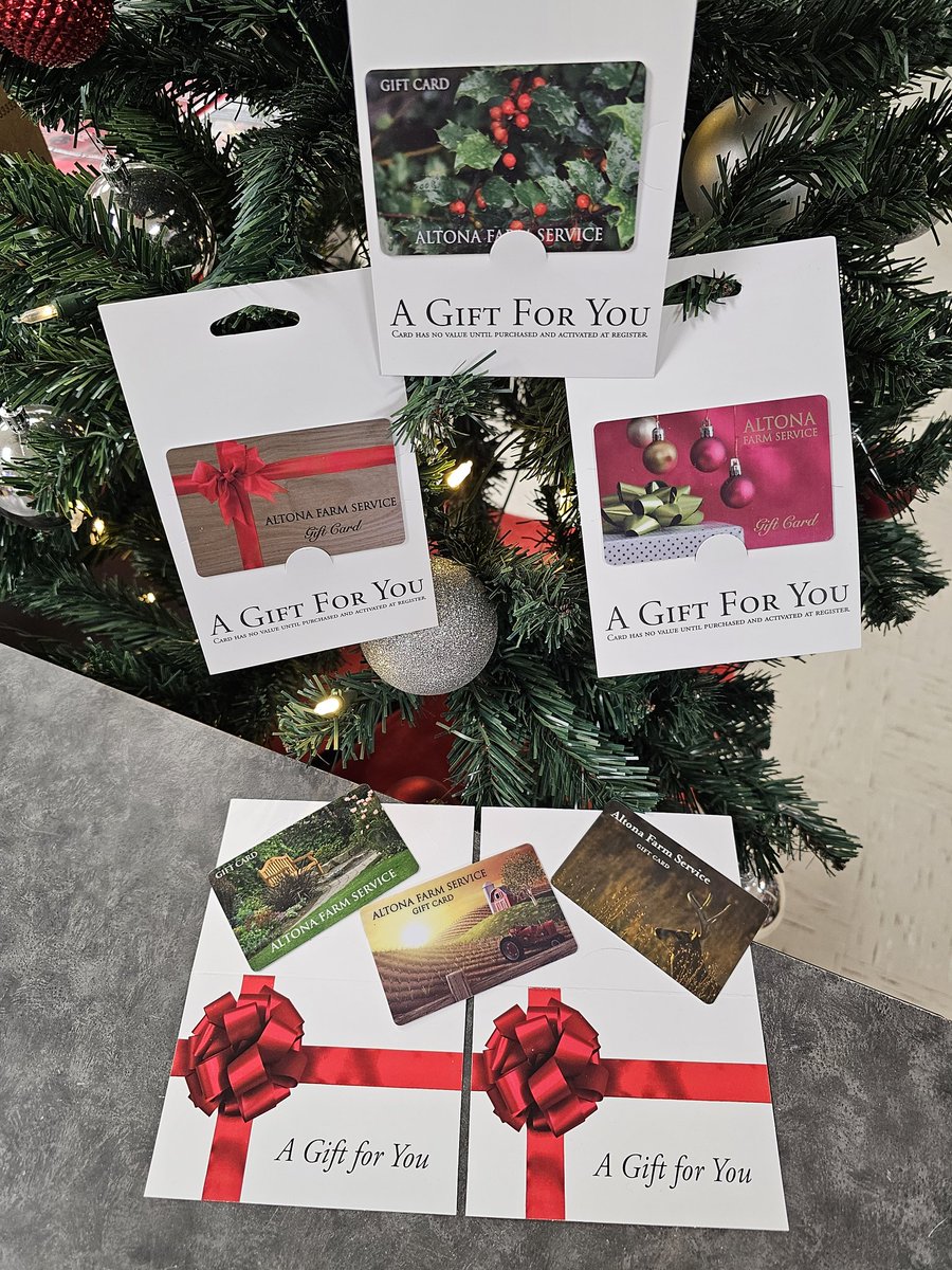 Make it a gift card this holiday season!

Gift cards can be made for any amount you require!

#shopLocal #altonafarmservice #afs