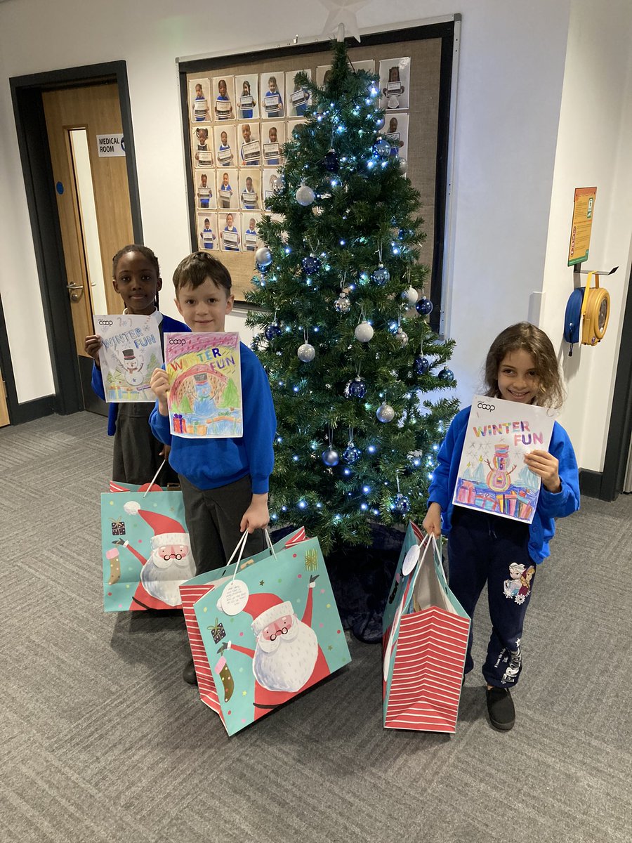 Coop Travel Derby organised a festive colouring competition for the children to complete. The winners were delighted with their prizes. Thank you!
