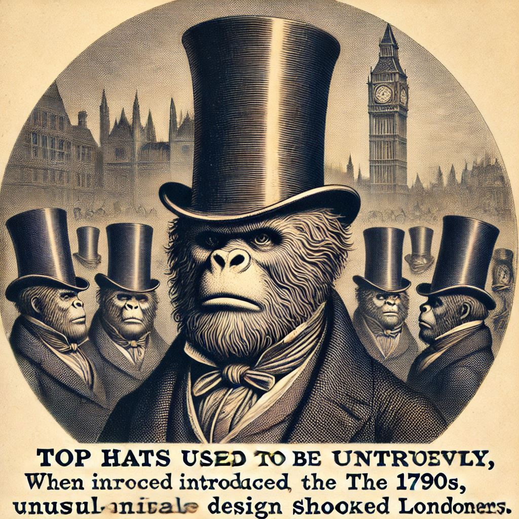 BrijeshFaldu1's tweet photo. ๐ฉTop Hats Used to Be Controversial
When introduced in the 1790s, their unusual design shocked Londoners.
#HatFacts #Fashion #History