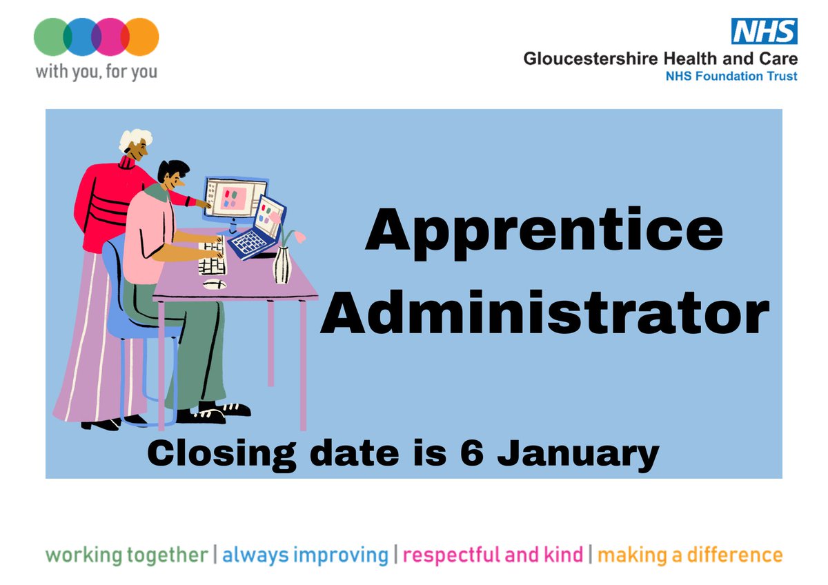 The Apprenticeship Team is excited to share a new opportunity for an Apprentice Administrator! 📣

If you're interested, click the link below to learn more and apply: jobs.nhs.uk/candidate/joba…

🗓 Closing Date: 6 January

Don't miss out! ✨