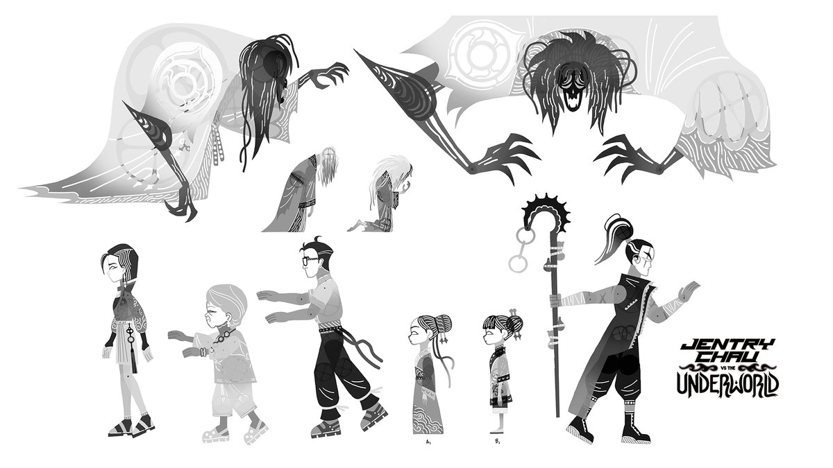 tarkstuff's tweet image. Jentry Chau Vs The Underworld just came out on Netflix! I helped out with props and FX, I was left with plenty of freedom so I had lots of un, especially with the Chinese shadow puppet design. You can have a look at more of my work on it on my portfolio: stefanocamelli.com