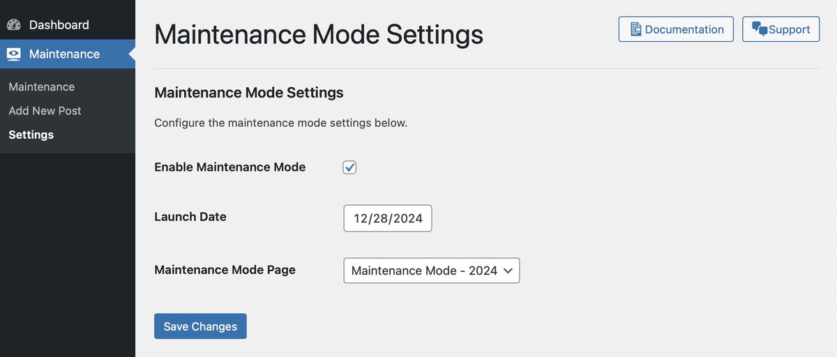 be_api's tweet image. Le #plugin Maintenance Mode for WordPress propose une solution simple, native et sans fioritures pour activer un mode maintenance ou "coming soon".
Intégrant Gutenberg, il permet de créer des pages de maintenance personnalisées via le block editor 👇robertdevore.com/introducing-ma…