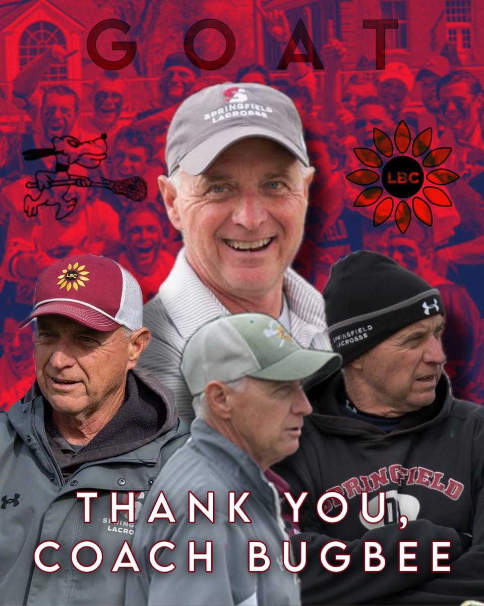 Thank you, Coach Bugbee. ❤️🐐

Entering his 42nd season at the head of Springfield College’s men’s lacrosse program, Coach Bugbee has announced that he will retire at the end of the 2025 season. 

A thread…🧵