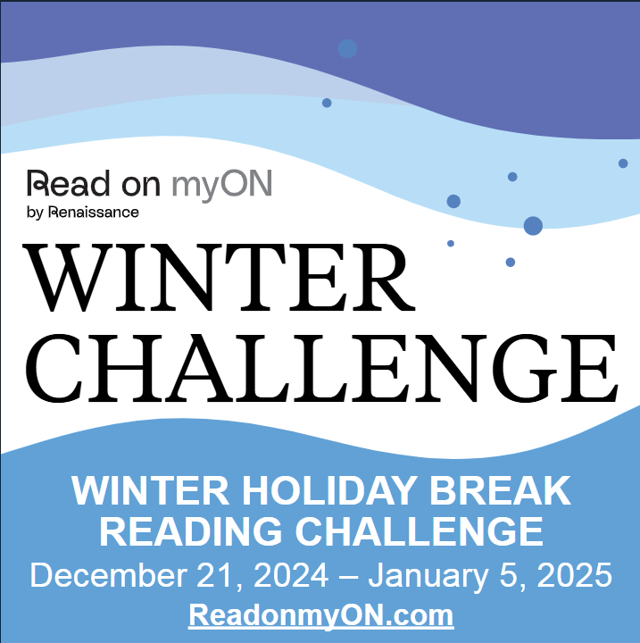 Get ready for the Winter Break Reading Challenge - time to cozy up with some books on myON! Visit hillsborough.renaissance.com/reading-campai… for all the details.