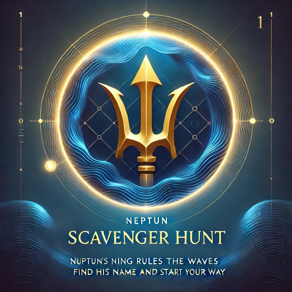 neptunfinance's tweet photo. 🌊 NEPTUN SCAVENGER HUNT - CLUE 1 🐦

Neptun’s king rules the waves,
Find his name and start your way."

💡 Hint: He’s the ruler of the ocean, and legends know his name. 🌊✨

📣 How to Join:
1️⃣ Drop “I’m in!” below this post to enter the hunt.
2️⃣ Follow us on Telegram for the timed hint.
3️⃣ Send the correct answers as a PM on Telegram once you have all three clues.

🚀 First 10 winners secure OG spots!

#Neptun #CryptoHunt #OGSpot #ScavengerHunt