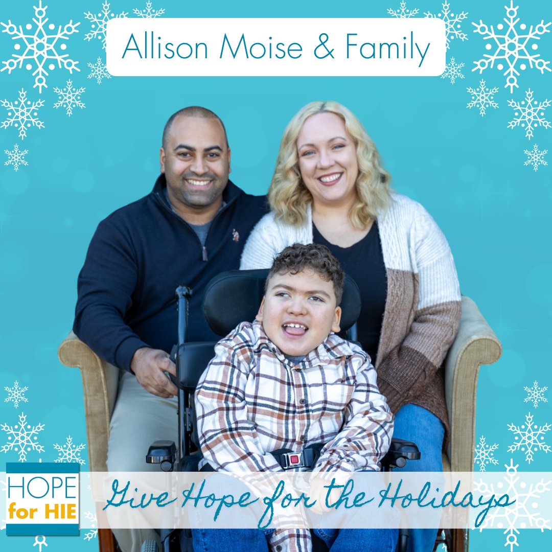 HopeforHIE's tweet photo. ❄️#GiveHopefortheHolidays this season and as we celebrate #HopeforHIE’s volunteers who help make Hope so special, like Allison Moise – our Peer Support Mentor and Peer Support Lead for the #CoolPrime and @ReAltaLS #StarStudy.

🩵https://t.co/HP2ZJkaa9U https://t.co/eehchsl5rf