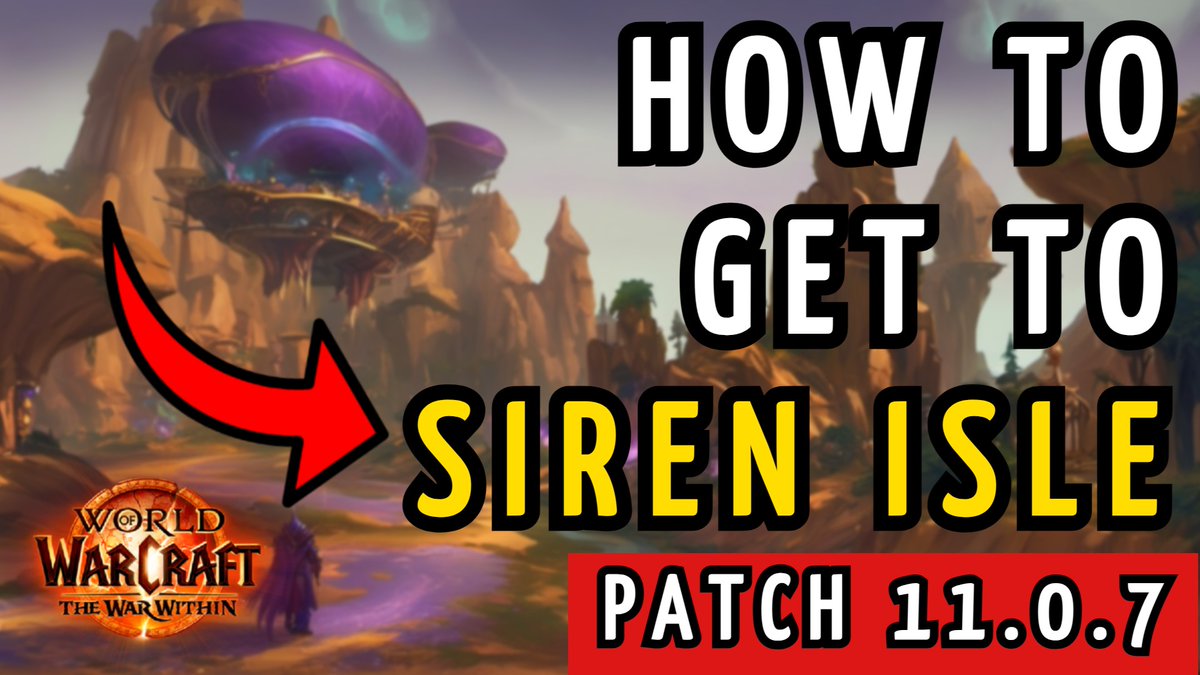 hydraxau1's tweet image. 🌊 Excited for the adventure waiting on Siren Isle? 🏝️ 

Don’t miss my latest guide to unlock this stunning new zone coming in Patch 11.0.7 after todays reset! 🚀 

➡️Watch now: tinyurl.com/SirenIsle

#WorldOfWarcraft #WoWGuide
