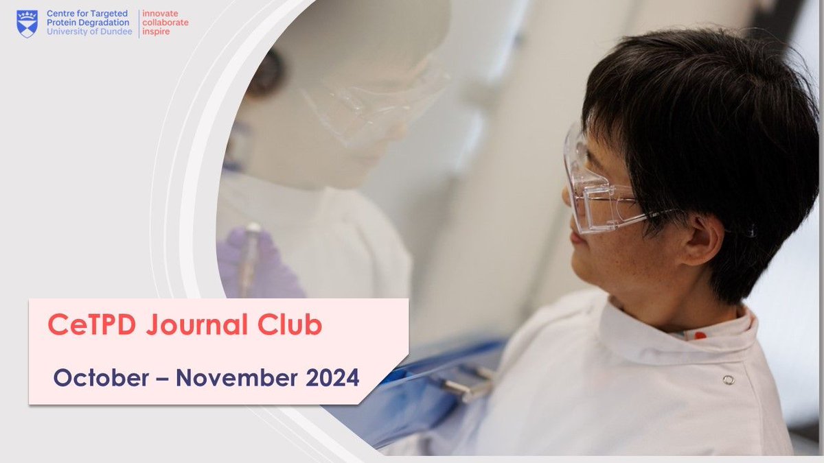 Centre for Targeted Protein Degradation (@uodcetpd) on Twitter photo The October-November Journal Club issue is finally here! Thank you to our amazing editors @Calum_Mcl <a href="/cathepsinp/">Petr Zhmurov</a> Aina and Conner.
#openaccess #TPD #journalclub <a href="/UoDLifeSciences/">UoD Life Sciences</a> <a href="/alessiociulli/">Alessio Ciulli</a> <a href="/FarnabyLab/">Farnaby Group</a> @CossarPeter
buff.ly/3VGWptr The October-November Journal Club issue is finally here! Thank you to our amazing editors @Calum_Mcl <a href="/cathepsinp/">Petr Zhmurov</a> Aina and Conner.
#openaccess #TPD #journalclub <a href="/UoDLifeSciences/">UoD Life Sciences</a> <a href="/alessiociulli/">Alessio Ciulli</a> <a href="/FarnabyLab/">Farnaby Group</a> @CossarPeter
buff.ly/3VGWptr