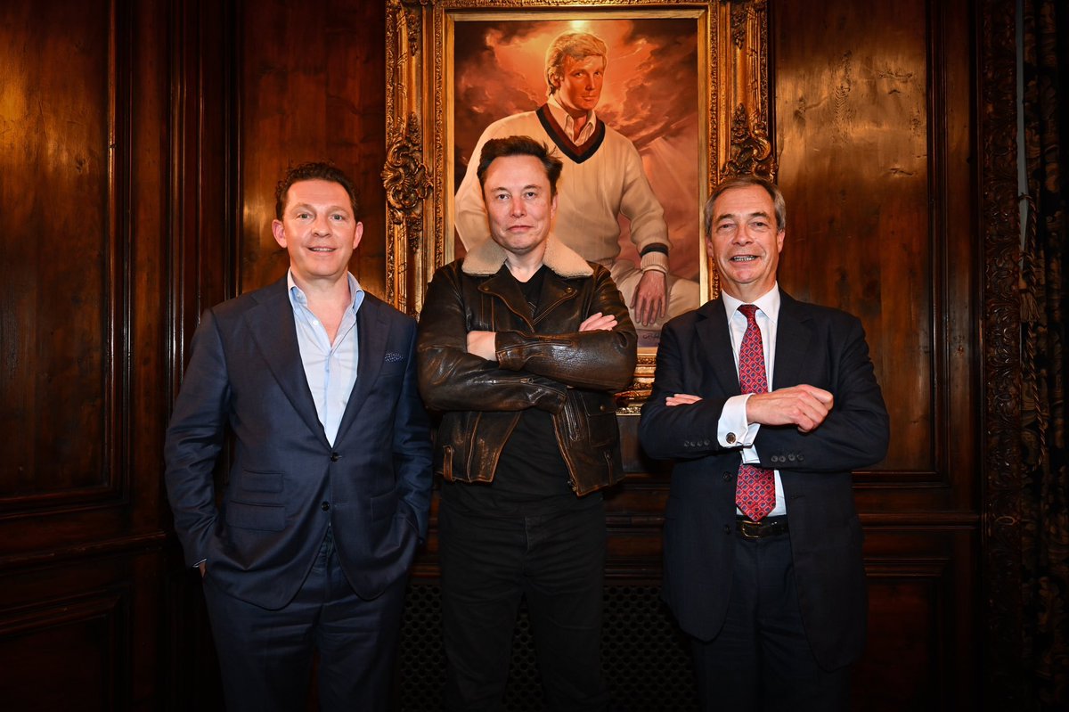 🚨 NEW: Nigel Farage met with Elon Musk yesterday