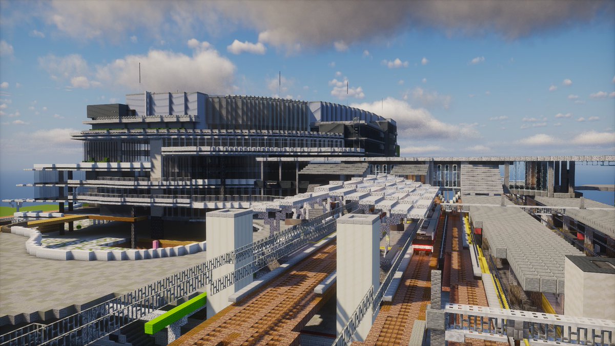 今日で菰荒市誕生から1年が経ちました🎉
現在の菰荒市駅周辺の様子です🐨
#Minecraft #菰荒市